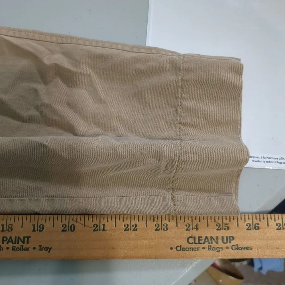 Everlane Women's High-Rise Pleated Wide-Leg Pants 10 Tan linen blend